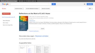 
                            12. Reflections on the Work of C.A.R. Hoare