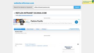 
                            8. reflex-intranet.scania.com at WI. Login to Scania - Website Informer