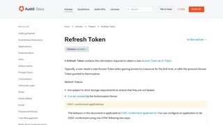 
                            9. Refresh Token - Auth0