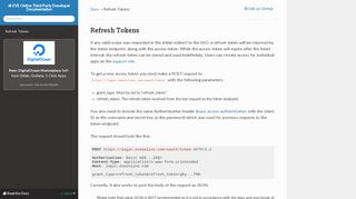 
                            9. Refresh Tokens — EVE Online Third-Party Developer Documentation