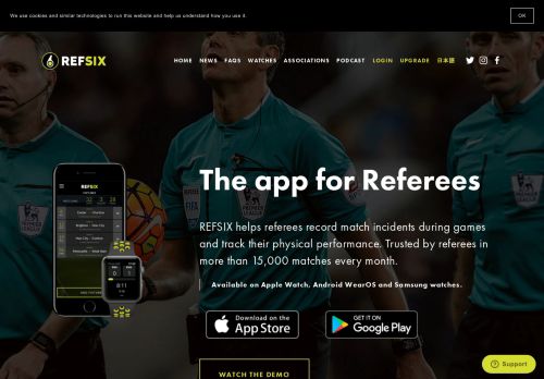 
                            7. REFSIX - The App for Football/Soccer Referees