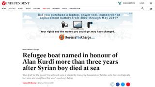 
                            13. Refugee boat named in honour of Alan Kurdi more than three years ...