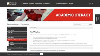 
                            6. Refworks and Reference Management - University of Suffolk Library