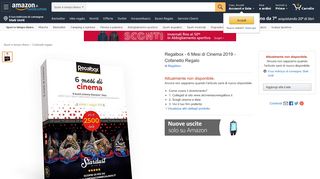 
                            9. Regalbox - 6 Mesi di Cinema 2019 - Cofanetto Regalo: Amazon.it ...