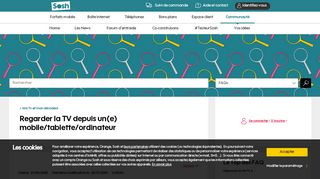 
                            12. Regarder la TV depuis un(e) mobile/tablette/ordina... - SOSH