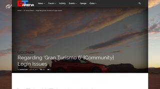 
                            9. Regarding 'Gran Turismo 6' [Community] Login Issues | GT Arena