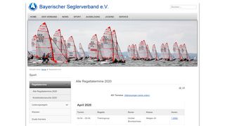 
                            13. Regattatermine - Bayerischer Seglerverband