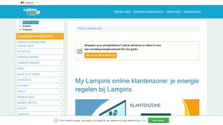 
                            13. Regel je energie in de online klantenzone My Lampiris | CallMePower ...