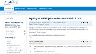 
                            12. Regeling beoordelingsnormen staatsexamen NT2 2015 - Wetten.nl