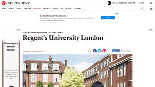 
                            9. Regent's University London | The Independent