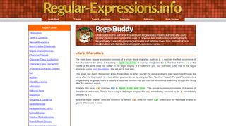 
                            3. Regex Tutorial - Literal Characters and Special Characters  ...