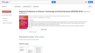 
                            9. Regional Conference on Science, Technology and Social Sciences ...