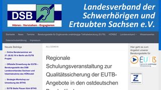 
                            12. Regionale Schulungsveranstaltung zur Qualitätssicherung der EUTB ...