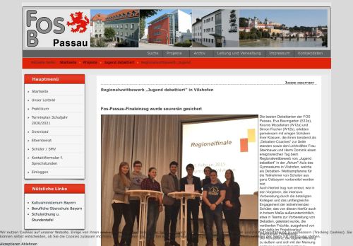 
                            12. Regionalwettbewerb „Jugend debattiert“ in Vilshofen