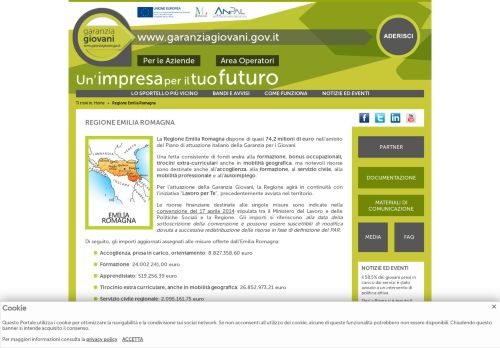 
                            2. Regione Emilia Romagna - Garanzia Giovani