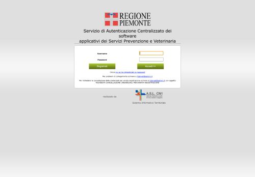 
                            1. Regione Piemonte Central Login