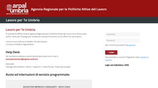 
                            3. Regione Umbria - Lavoro per Te