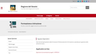 
                            3. Regione Veneto - Spazio Operatori