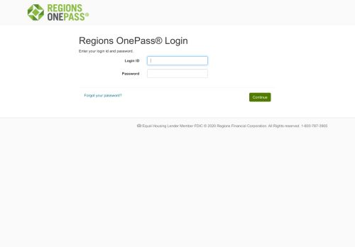 
                            1. Regions OnePass® Login