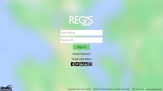 
                            4. REGIS Online™ Logon