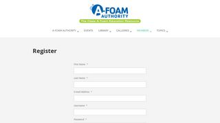 
                            12. Register – A Foam Authority