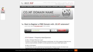 
                            5. Register a Free domain at .CO.NF and enjoy Free web hosting! - Biz.nf