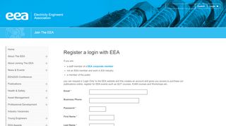 
                            7. Register a login account - Electricity Engineers' Association