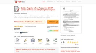 
                            8. Register a New Account in SIGMA Vendor Self Service (VSS) - PDFfiller