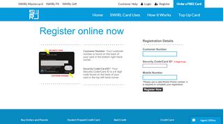 
                            1. Register A New Prepaid Credit Card | Swirl