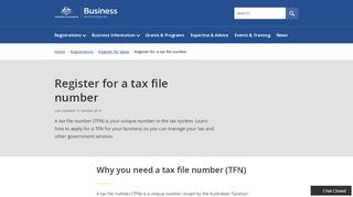 
                            8. Register a Tax file number (TFN) | business.gov.au