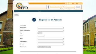 
                            5. Register Account - FPD Accounts Portal