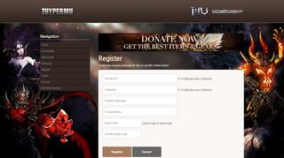 
                            1. Register Account on MU Online Server - ZhyperMU