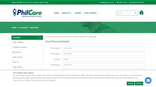 
                            6. Register Account - PhilCare