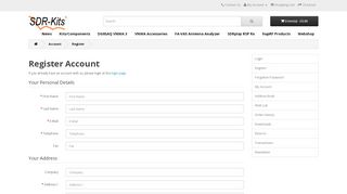 
                            12. Register Account - SDR-Kits