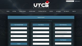 
                            1. Register Account - UTCoinBets