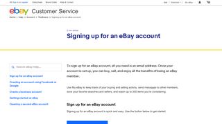 
                            2. Register an account | eBay