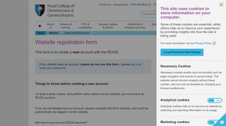 
                            11. Register an RCOG account