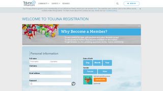 
                            2. Register and become a Toluna member | Toluna