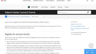 
                            5. Register and join Connect Events - Adobe Help Center
