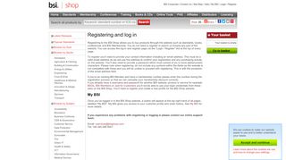 
                            2. Register and log in - BSI Shop