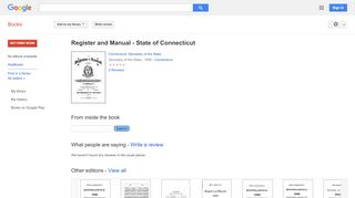 
                            11. Register and Manual - State of Connecticut