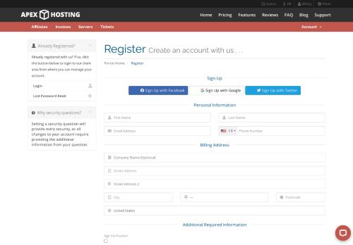 
                            13. Register - Apex Minecraft Hosting LLC