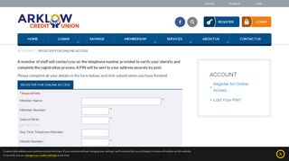 
                            4. Register - Arklow Credit Union