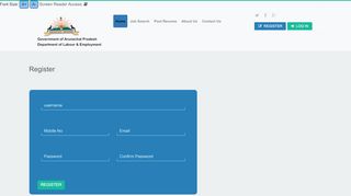 
                            2. Register - Arunachal Government Employment Bank