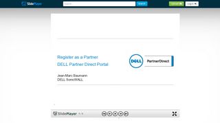 
                            10. Register as a Partner DELL Partner Direct Portal Jean-Marc Baumann ...