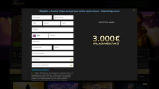 
                            3. Register at Casino Tropez and get your online casino bonus ...