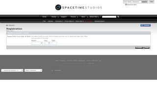 
                            1. Register at Spacetime Studios