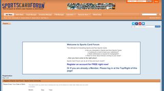 
                            7. Register at Sports Card Forum - Sports Cards Community