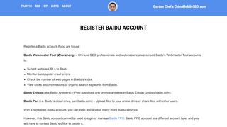 
                            10. Register Baidu Account to Use Baidu Webmaster Tool for SEO