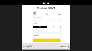 
                            3. Register - bwin